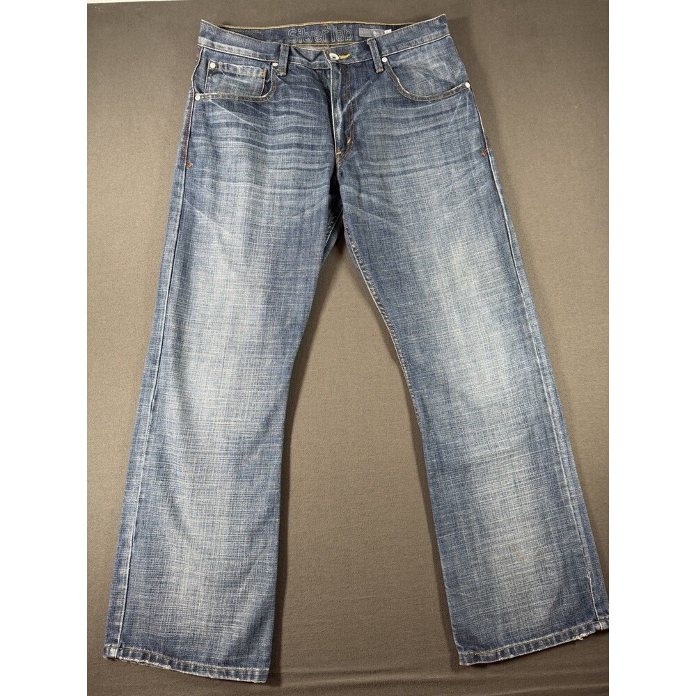 Vintage Y2K Levi’s Jeans Mens Sx 34x32 Silvertab Boot Cut Denim Whiskering